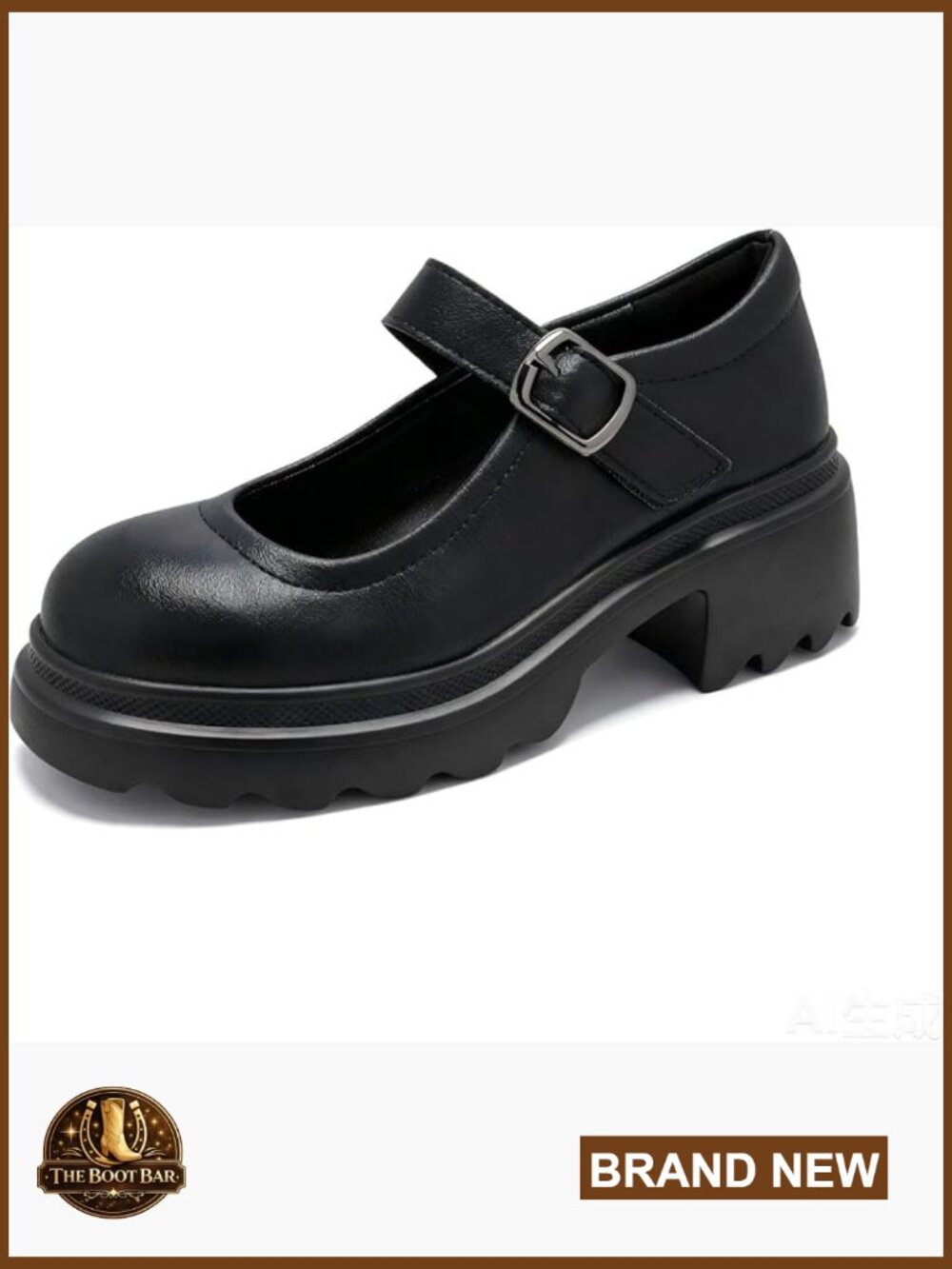 Wide Width Mary Jane Platform Heels Loafers Comfortable Dress Shoes